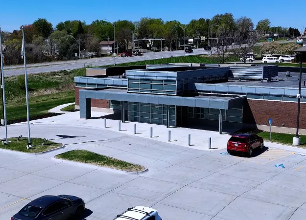 Aerial photo of Methodist Physicians Clinic in Elkhorn, Nebraska